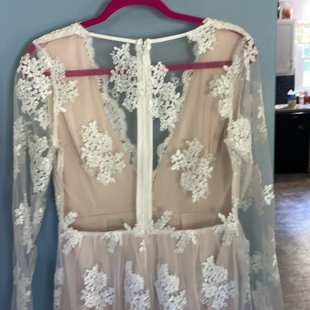 Fun bridal dress for after party or beach wedding ! Soieblu size Med - Picture 8 of 12